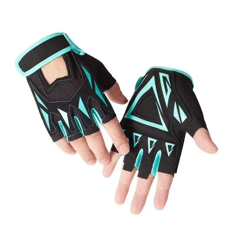 Motorbike Gym Gloves Fitness Weight Lifting Body Building Anti-Slip Training Sports 장갑 Hollow Out Breathable Adjustable Guants