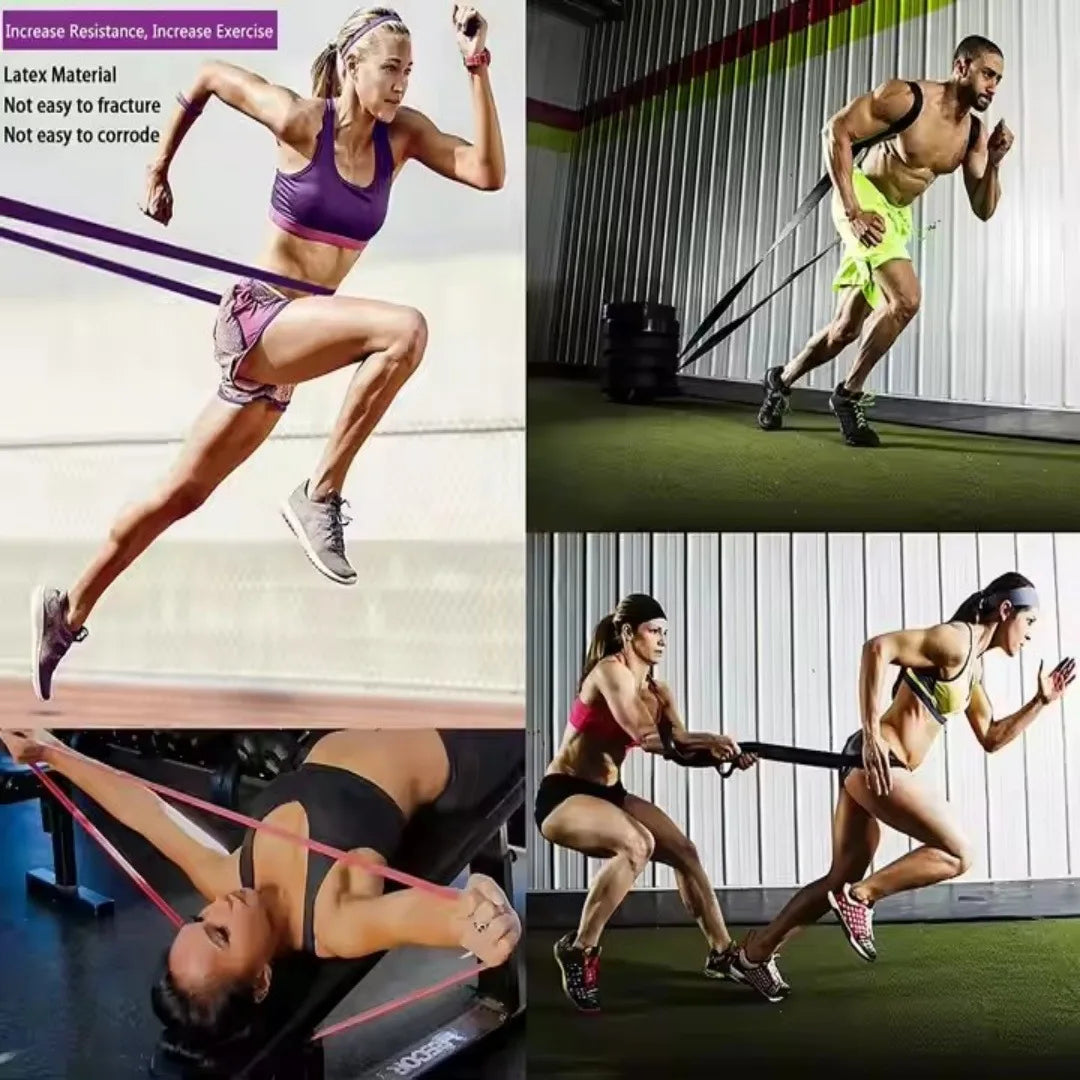 5~230lbs Handy Gym Resistance Bands Pull-up Elastic Band Yoga Extension Resistance Bands Set Agility Training Fitness Equipment
