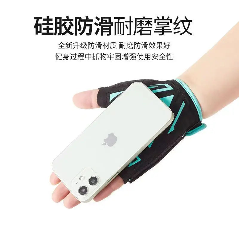 Motorbike Gym Gloves Fitness Weight Lifting Body Building Anti-Slip Training Sports 장갑 Hollow Out Breathable Adjustable Guants