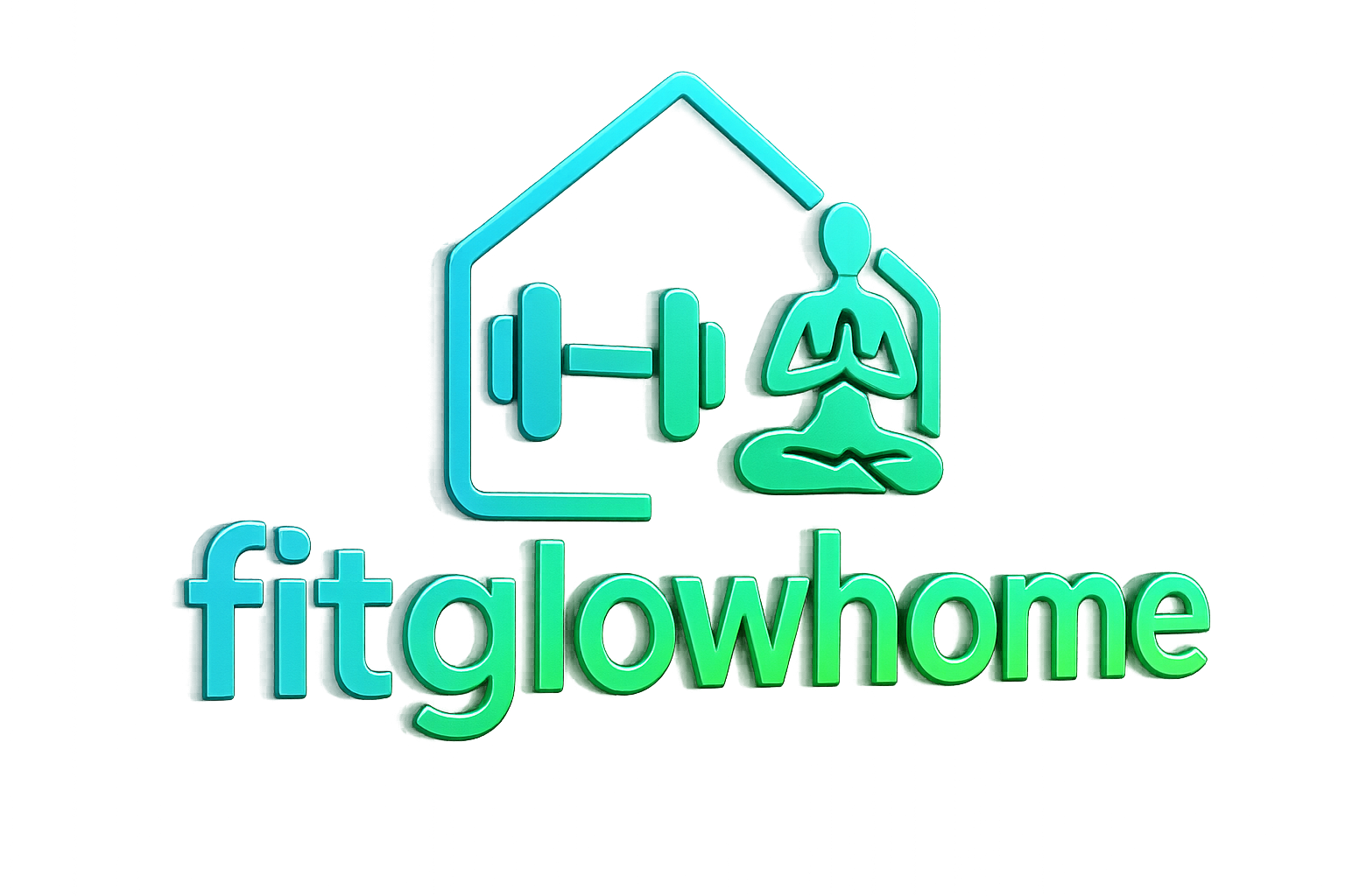 Logo 3D para fitglowhome